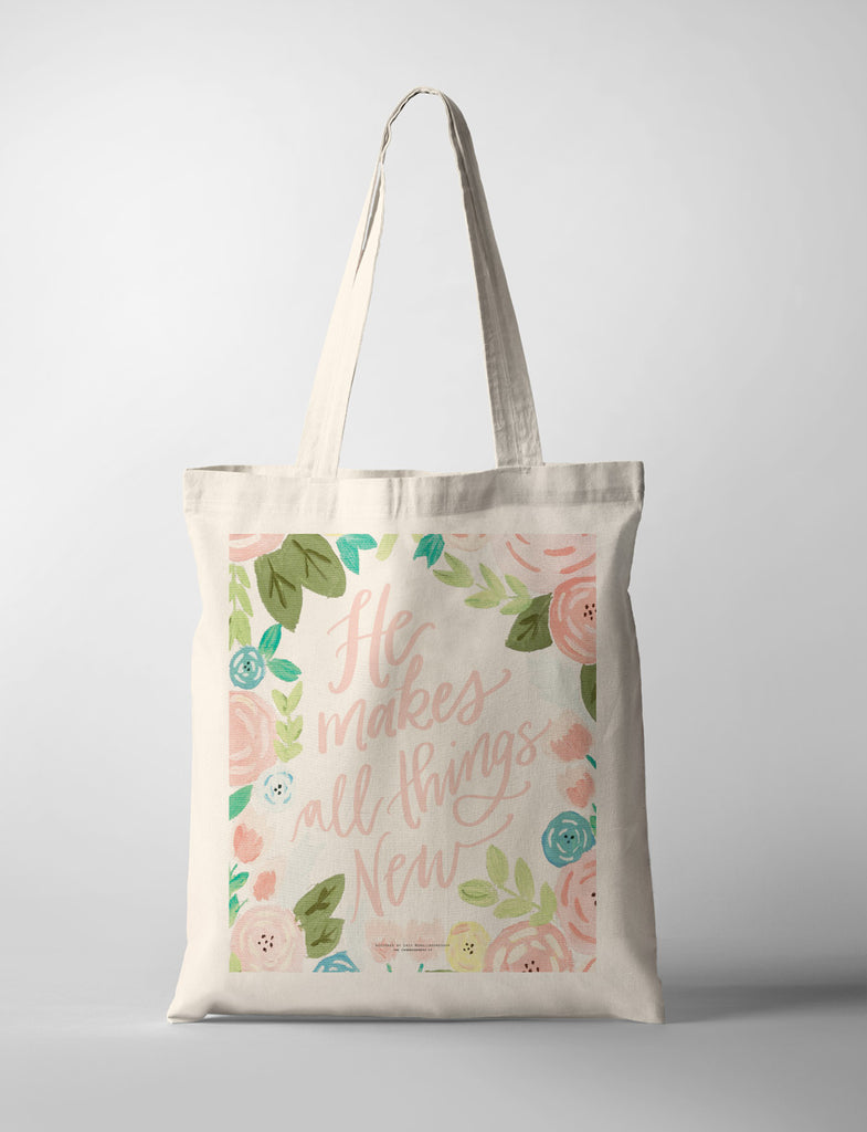 All Things New {Tote Bag} - tote bag by Small Hours Shop, The Commandment Co