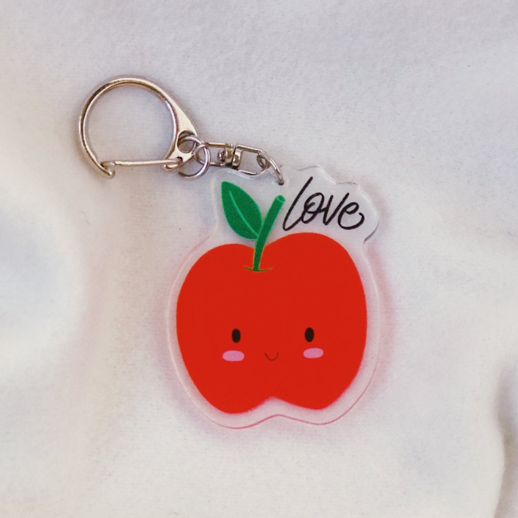 Love {Apple} | Acrylic Keychain