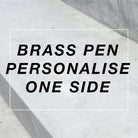 Personalise Brass Pen 1 Side - by The Commandment Co, The Commandment Co , Singapore Christian gifts shop
