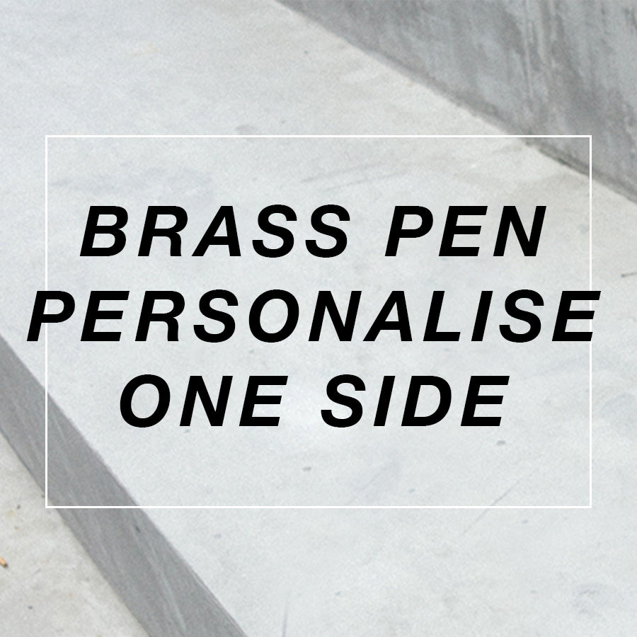 Personalise Brass Pen 1 Side - by The Commandment Co, The Commandment Co , Singapore Christian gifts shop