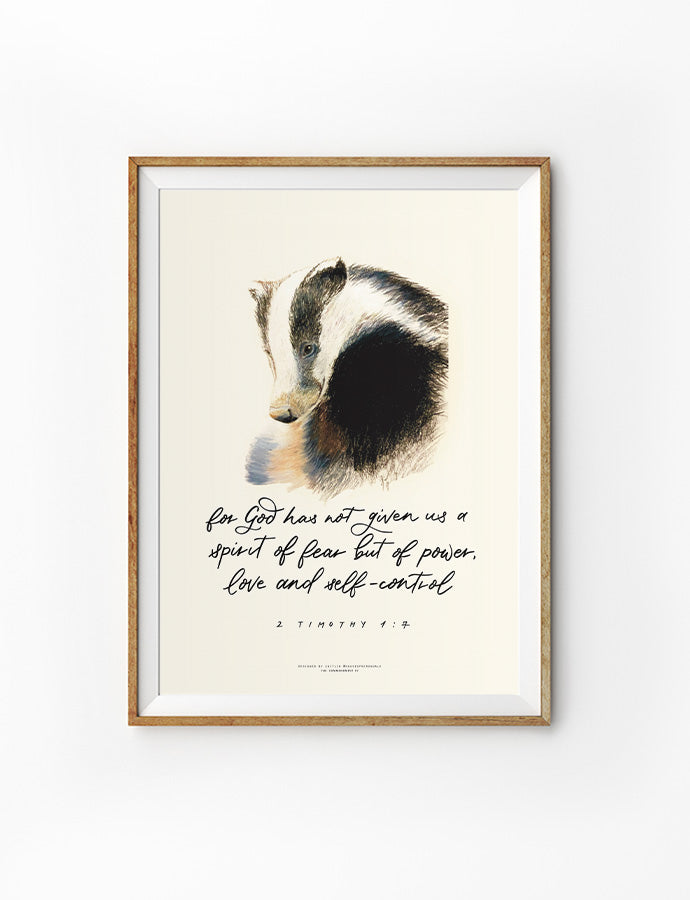 Power Love And Self-Control {Poster} - Posters by House of Herondale, The Commandment Co , Singapore Christian gifts shop