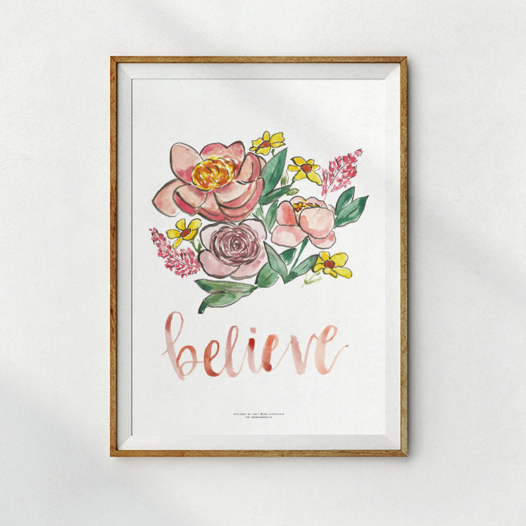Believe {Poster} - Posters by Small Hours Shop, The Commandment Co