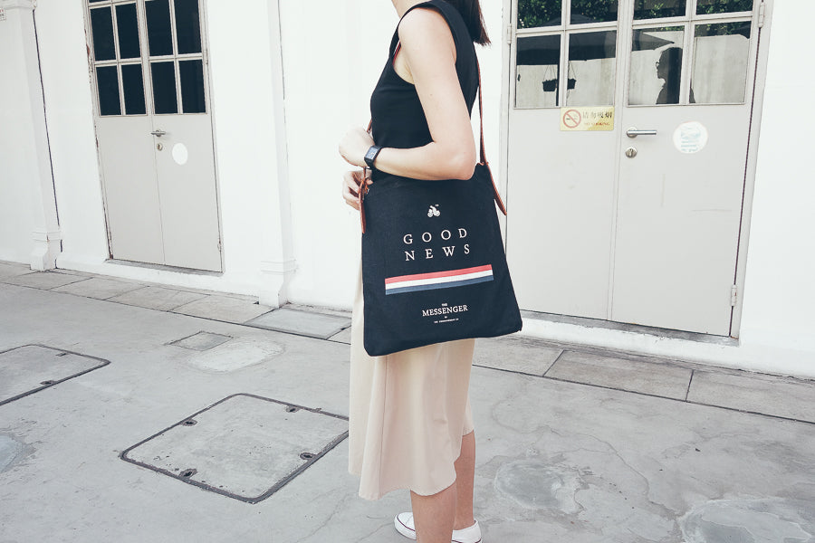 Good News {Sling Bag} - tote bag by The Messenger by TCCO, The Commandment Co , Singapore Christian gifts shop