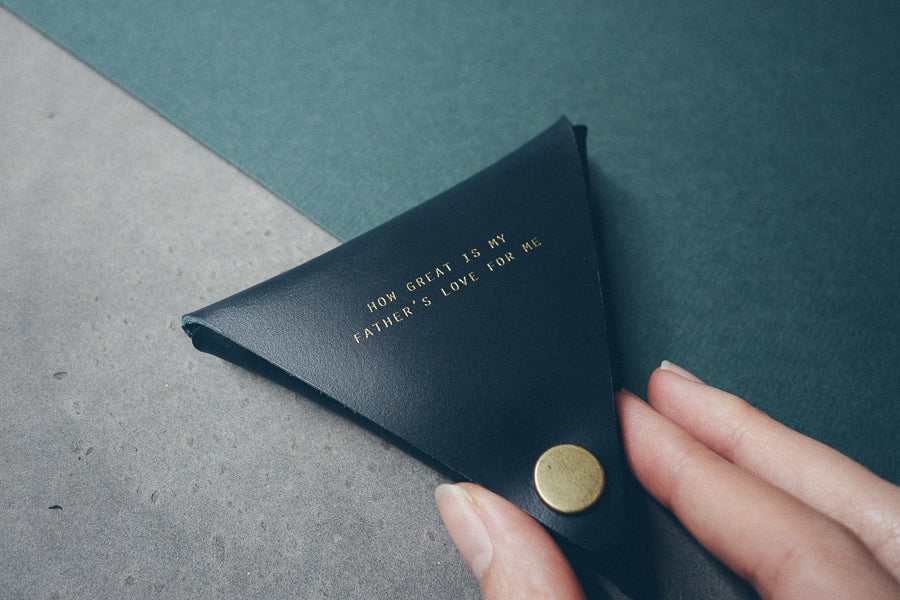 Leather Coin Pouch - Coin Pouch by The Messenger by TCCO, The Commandment Co , Singapore Christian gifts shop