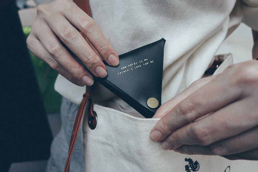 Leather Coin Pouch - Coin Pouch by The Messenger by TCCO, The Commandment Co , Singapore Christian gifts shop