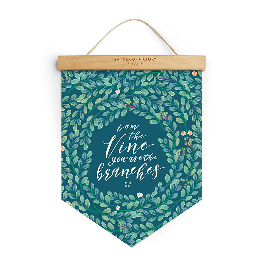 Vine Branches {Banner of Victory} - Banners by The Commandment Co, The Commandment Co , Singapore Christian gifts shop