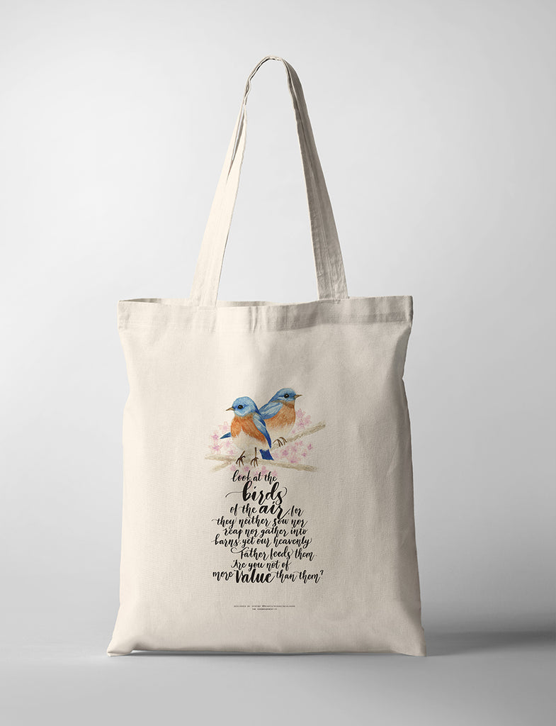 Birds {Tote Bag} - tote bag by heartstringsincolours, The Commandment Co , Singapore Christian gifts shop
