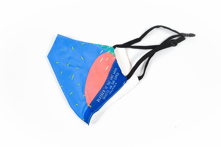 Blessed is The One Who Trusts in The Lord {Kids Face Mask} - Face Mask by The Commandment Co, The Commandment Co , Singapore Christian gifts shop