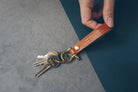 Leather Keychain with Brass - Keychain by The Messenger by TCCO, The Commandment Co , Christian Gifts Store Singapore