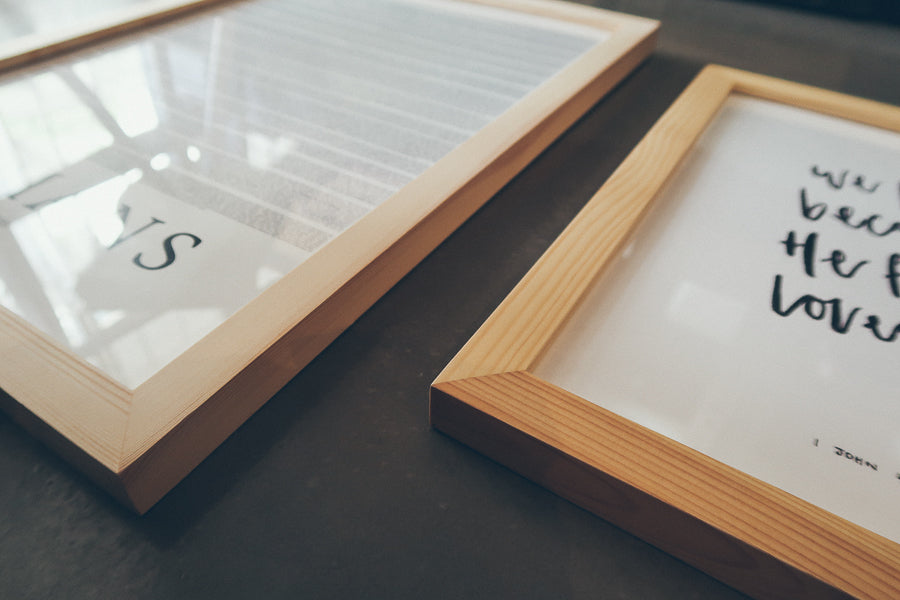 Minimalist Solid Wooden Poster Frame - by The Commandment Co , The Commandment Co , Singapore Christian gifts shop
