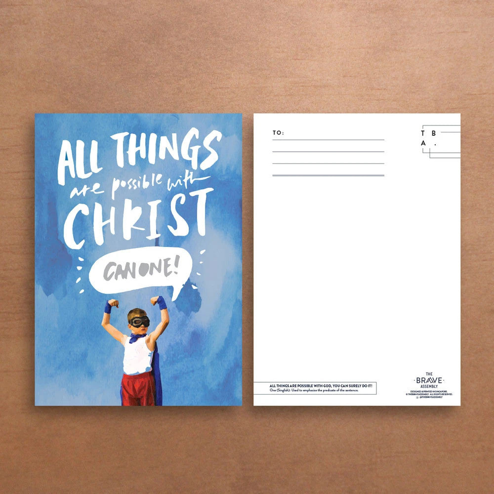All Things are Possible. Can One! {Card} - Cards by The Brave Assembly, The Commandment Co , Singapore Christian gifts shop