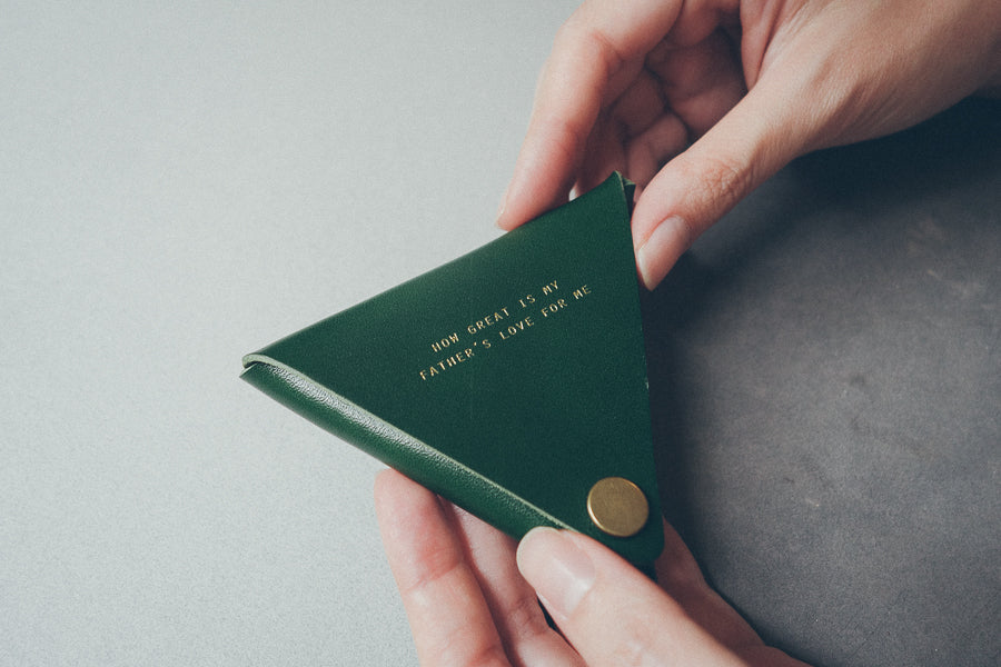 Leather Coin Pouch - Coin Pouch by The Messenger by TCCO, The Commandment Co , Singapore Christian gifts shop