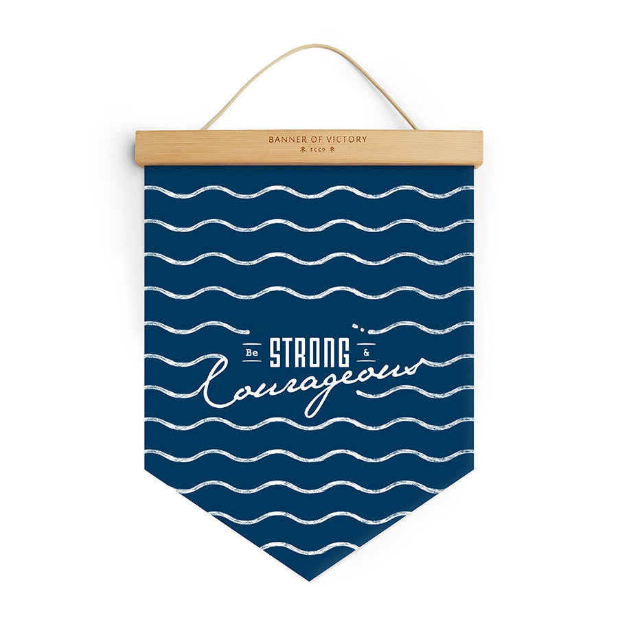 Strong & Courageous {Banner of Victory} - Banners by The Commandment Co, The Commandment Co , Singapore Christian gifts shop