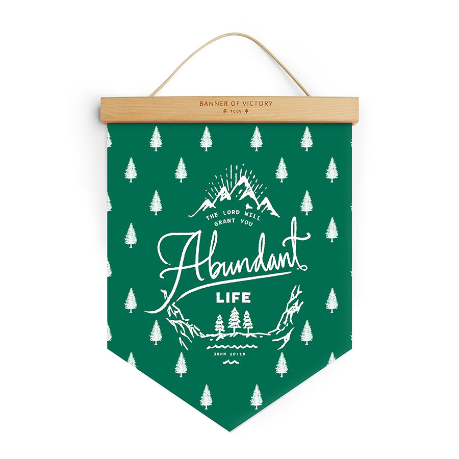 Abundant Life {Banner of Victory} - Banners by The Commandment Co, The Commandment Co , Singapore Christian gifts shop