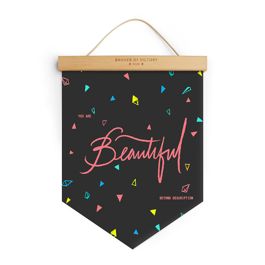 You Are Beautiful {Banner of Victory} - Banners by The Commandment Co, The Commandment Co , Singapore Christian gifts shop