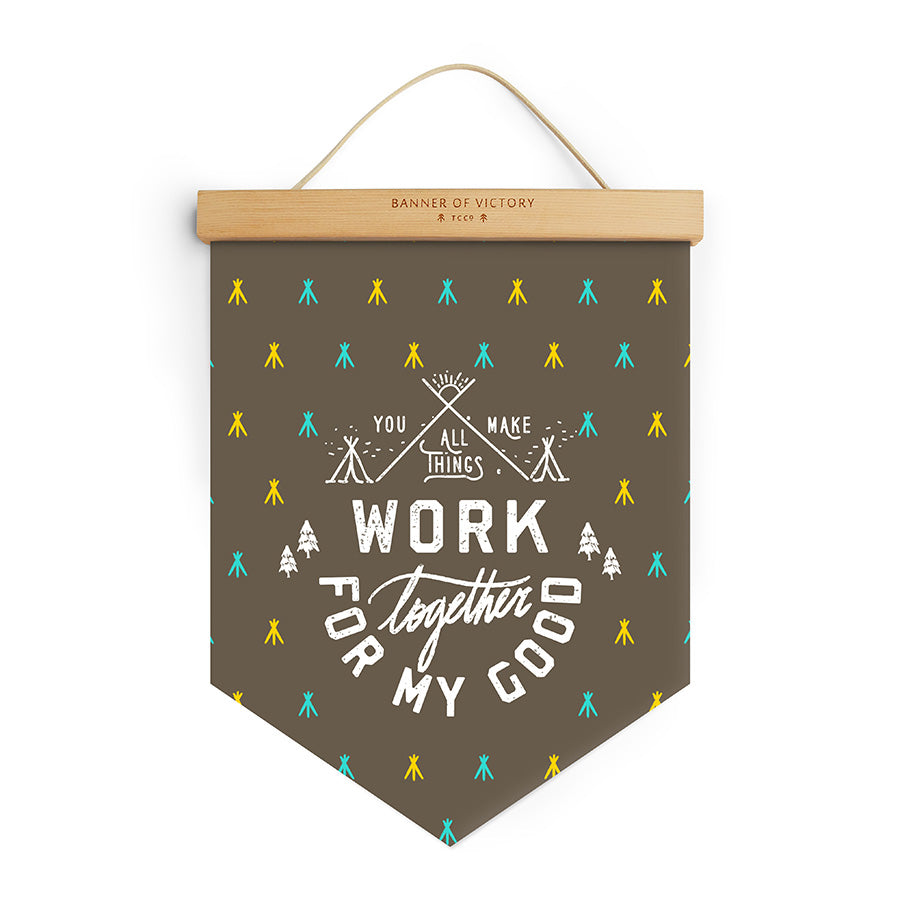 You Make All Things Work Together For My Good {Banner of Victory} - Banners by The Commandment Co, The Commandment Co , Singapore Christian gifts shop