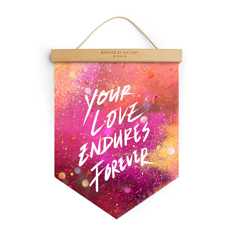 Your Love Endures Forever {Banner of Victory} - Banners by The Commandment Co, The Commandment Co , Singapore Christian gifts shop