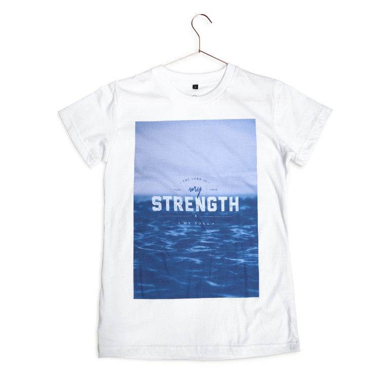 The Lord is my strength & my song {T-shirt} - T-shirt by The Commandment, The Commandment Co , Singapore Christian gifts shop