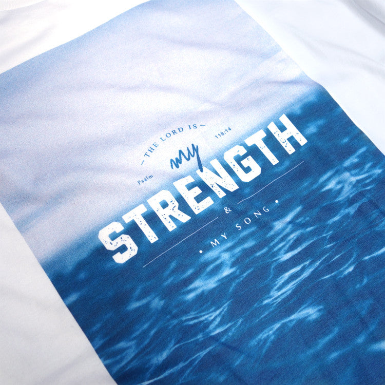 The Lord is my strength & my song {T-shirt} - T-shirt by The Commandment, The Commandment Co , Singapore Christian gifts shop