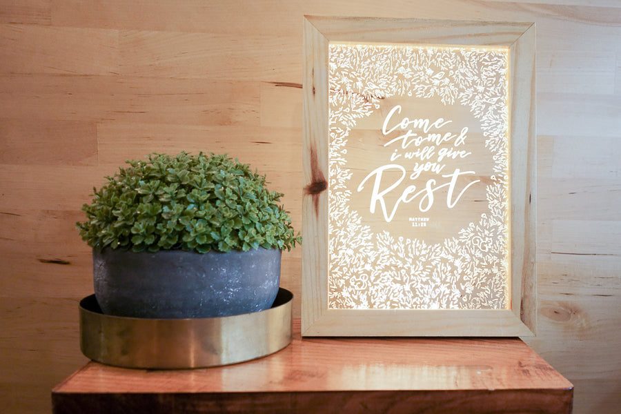 Come to Me & I Will Give You Rest {Night Light} - Night Light by The Commandment, The Commandment Co , Singapore Christian gifts shop