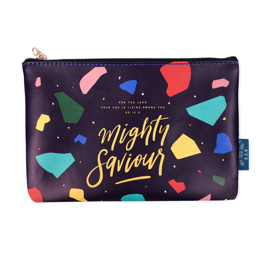 Mighty Saviour {Pouch} - Pouch by Hey New Day, The Commandment Co , Singapore Christian gifts shop