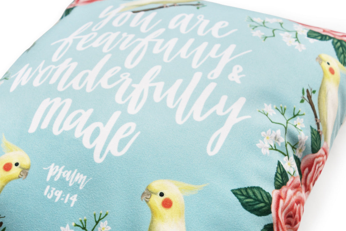 You Are Fearfully & Wonderfully Made {Cushion Cover} - Cushion Covers by The Commandment, The Commandment Co , Singapore Christian gifts shop