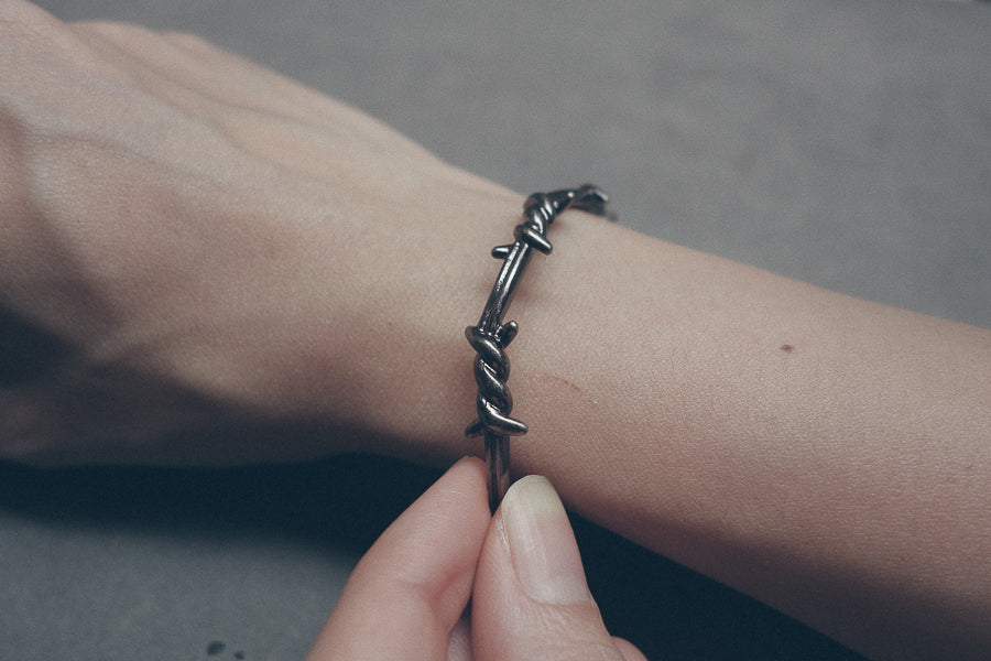 Gunmetal Crown of Thorns Wristband - Accessories by The Commandment Co, The Commandment Co , Singapore Christian gifts shop
