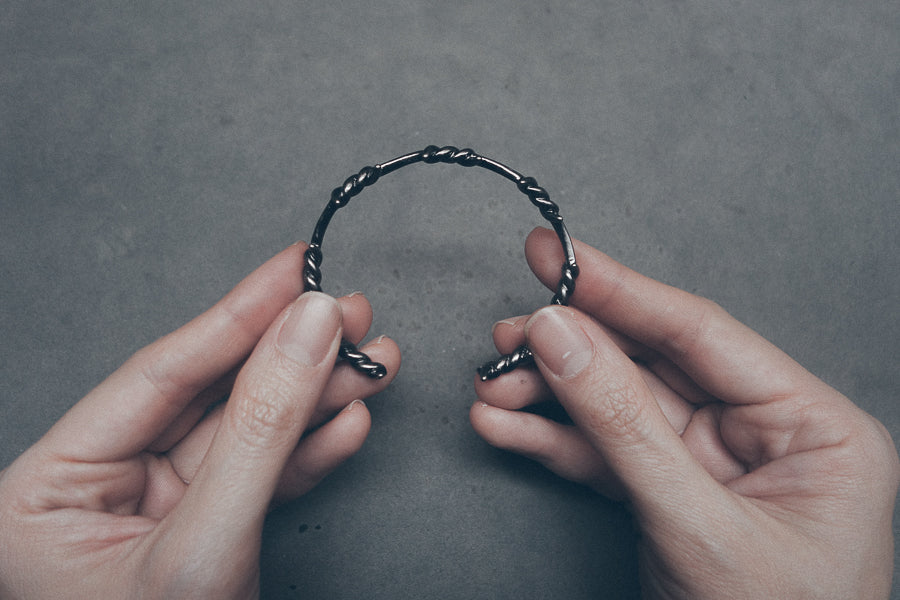 Gunmetal Crown of Thorns Wristband - Accessories by The Commandment Co, The Commandment Co , Singapore Christian gifts shop