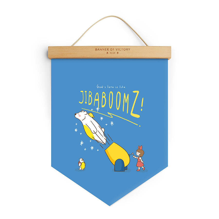 Jibaboomz! {Banner of Victory} - Banners by The Commandment Co, The Commandment Co , Singapore Christian gifts shop