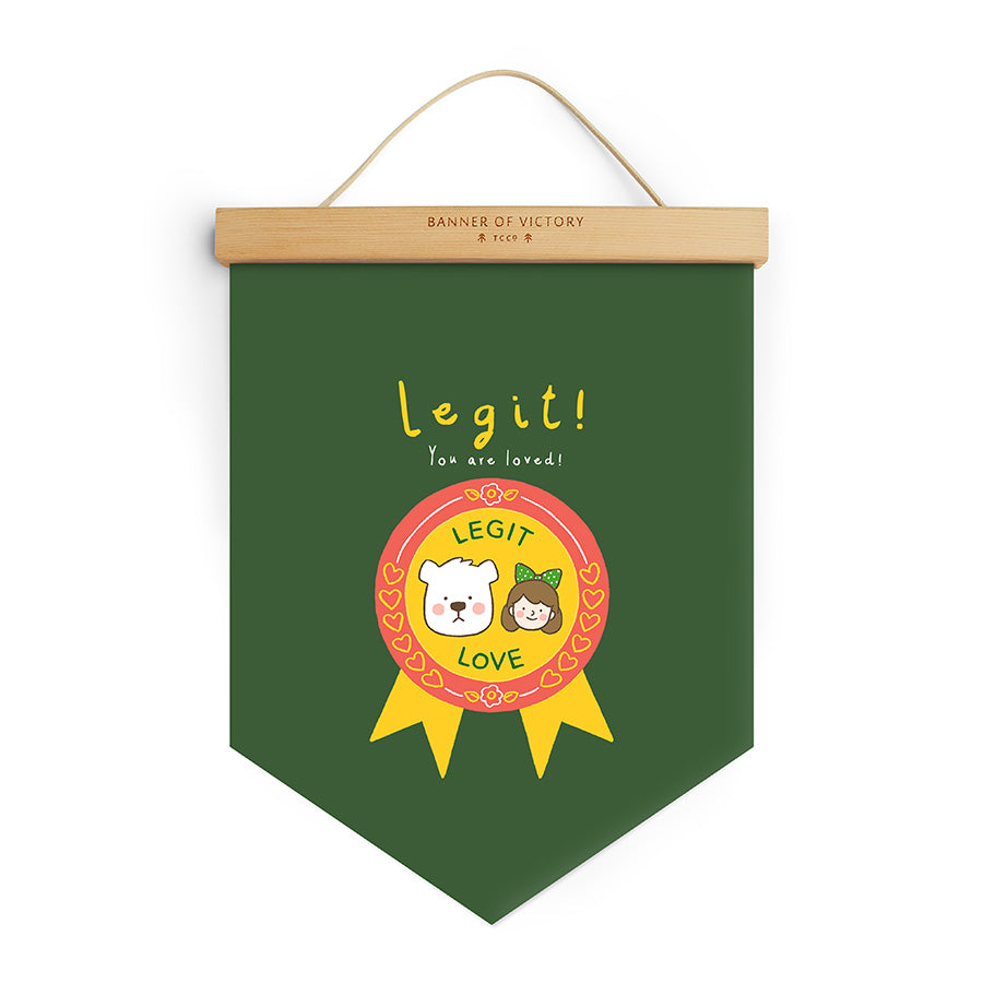 Legit! {Banner of Victory} - Banners by The Commandment Co, The Commandment Co , Singapore Christian gifts shop