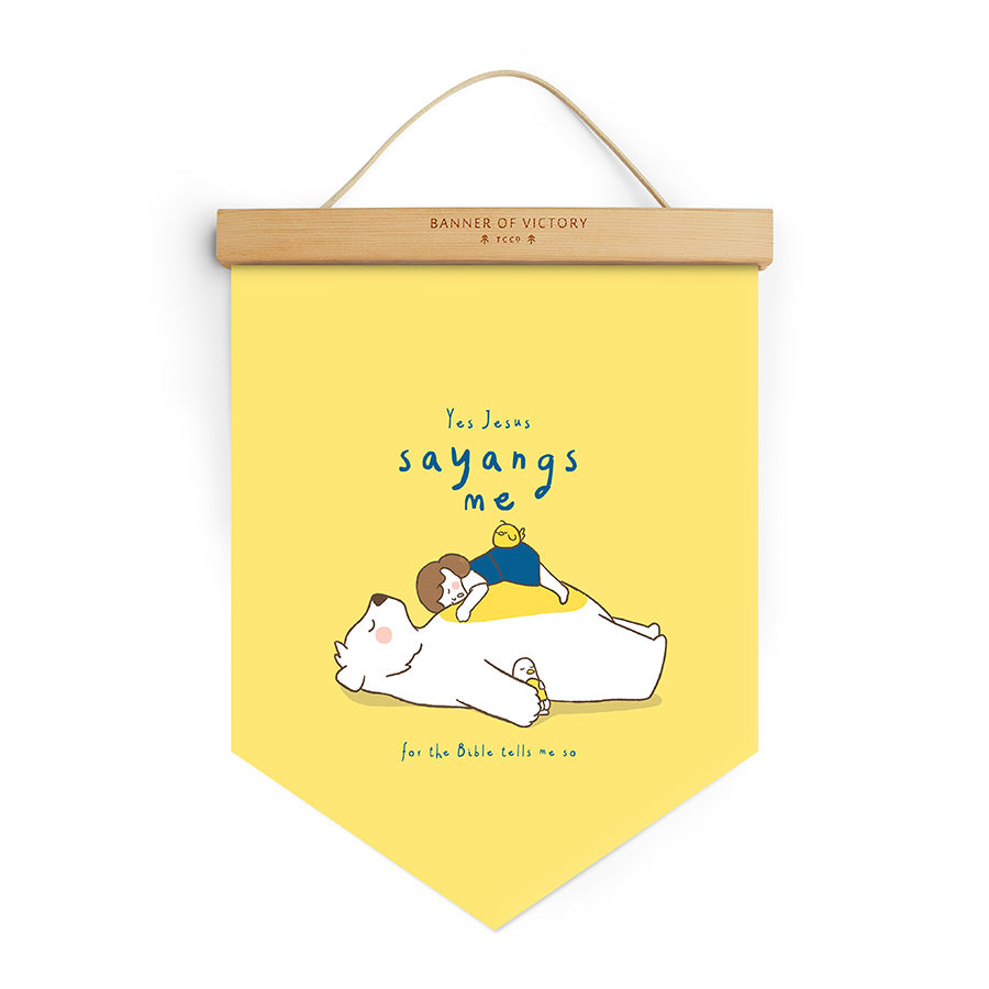 Yes Jesus Sayangs Me {Banner of Victory} - Banners by The Commandment Co, The Commandment Co , Singapore Christian gifts shop