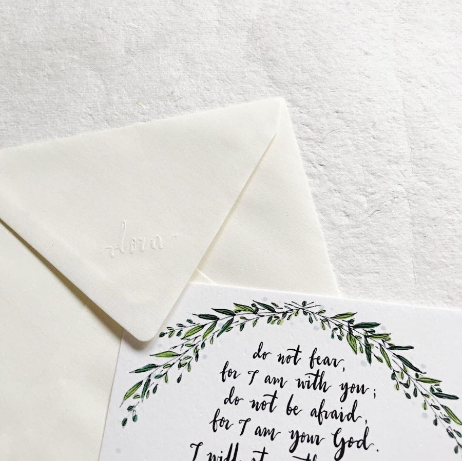 Do Not Fear Isaiah 41:10 | Greeting Cards - Cards by Dora Prints, The Commandment Co