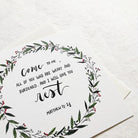 I Will Give You Rest Matthew 11:18 | Greeting Cards - Cards by Dora Prints, The Commandment Co , Singapore Christian gifts shop