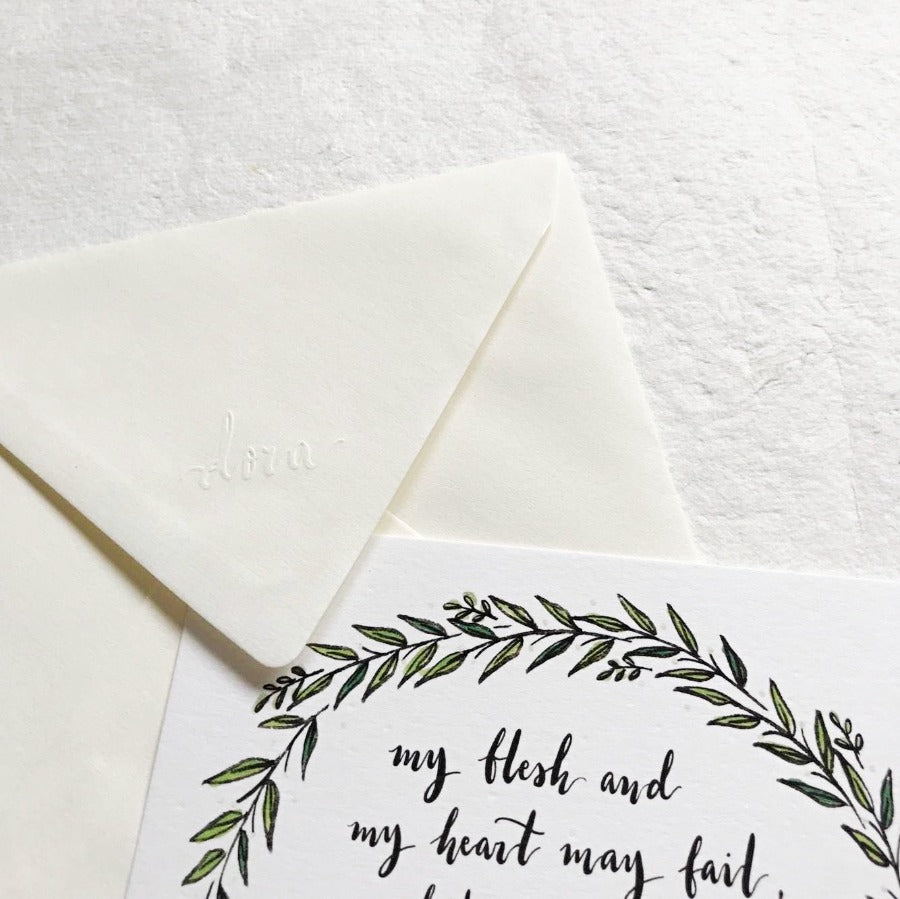God is the Strength of my Heart Psalm 73:26 | Greeting Cards - Cards by Dora Prints, The Commandment Co , Singapore Christian gifts shop