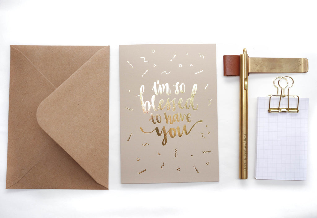 I'm so blessed to have you {Greeting Card} - Cards by The Commandment, The Commandment Co , Singapore Christian gifts shop