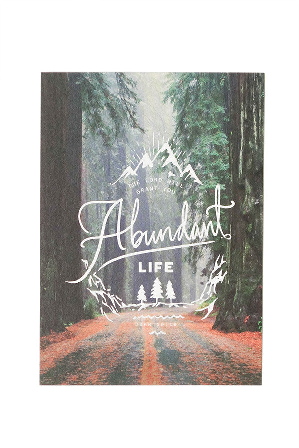 The Lord will grant you abundant life