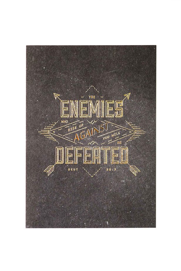 Enemies Defeated {Card} - Cards by The Commandment, The Commandment Co , Singapore Christian gifts shop