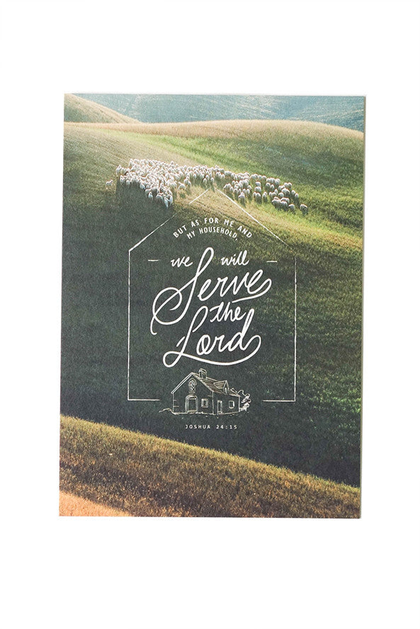 We Will Serve The Lord {Card} - Cards by The Commandment, The Commandment Co