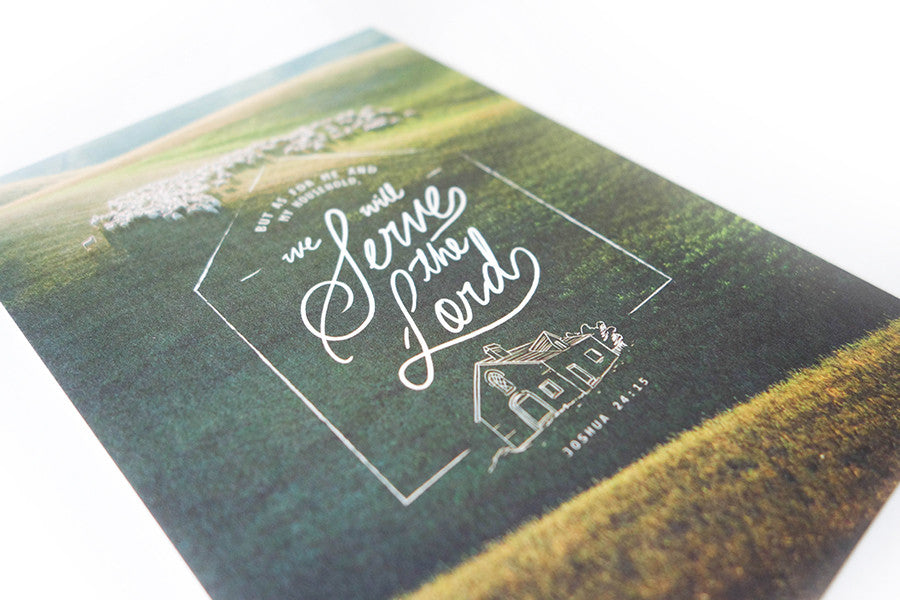 We Will Serve The Lord {Card} - Cards by The Commandment, The Commandment Co