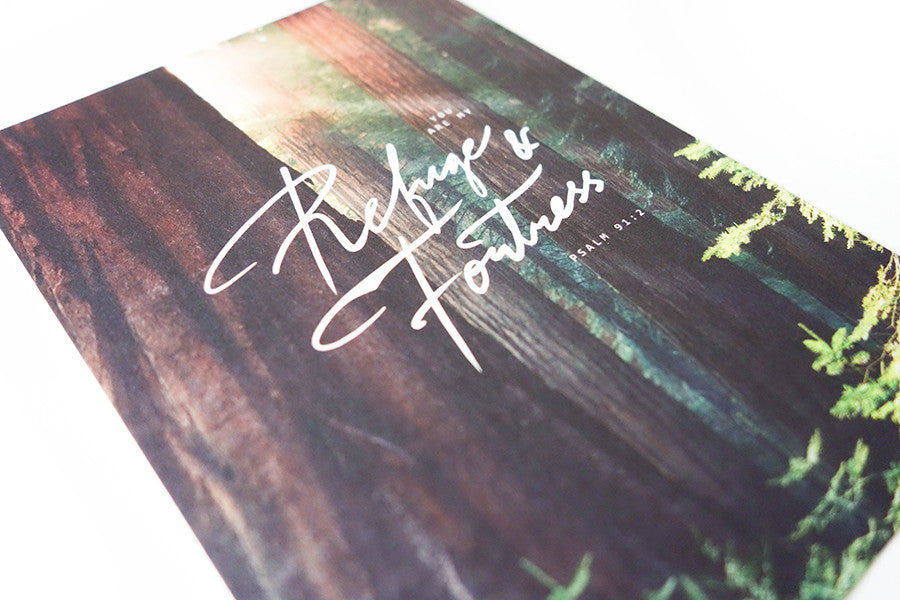 Refuge & Fortress {Card} - Cards by The Commandment, The Commandment Co