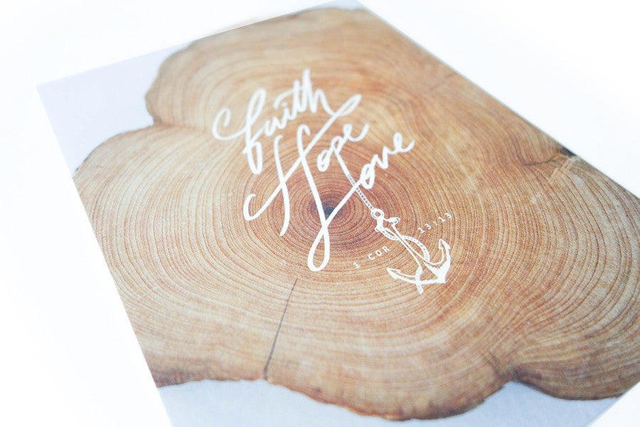 Faith, Hope, Love {Card} - Cards by The Commandment, The Commandment Co