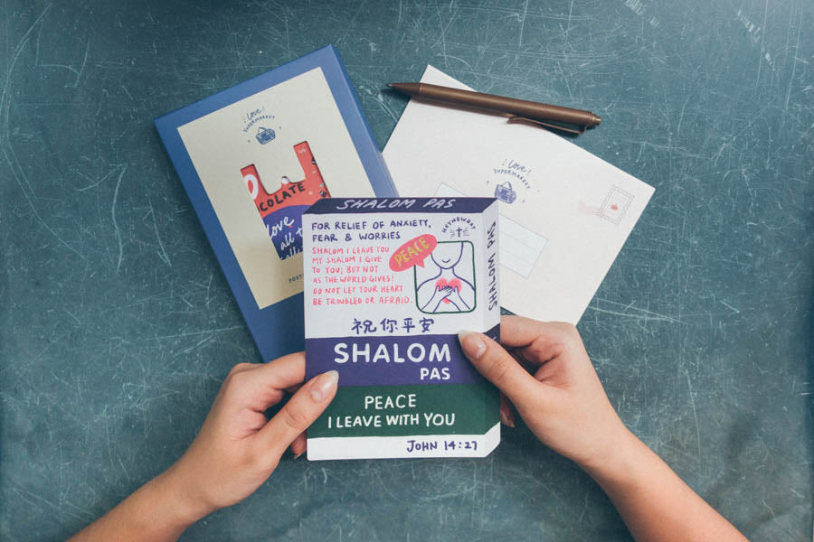 Shalom Pas {LOVE SUPERMARKET Card} - Cards by The Commandment Co, The Commandment Co , Singapore Christian gifts shop