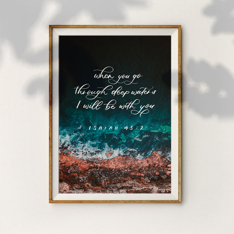 I Will Be With You {Poster} - Posters by House of Herondale, The Commandment Co , Singapore Christian gifts shop