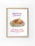 Blessed Are The Meek {Poster} - Posters by Flowering Words, The Commandment Co