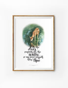 Deer {Poster} - Posters by heartstringsincolours, The Commandment Co , Singapore Christian gifts shop