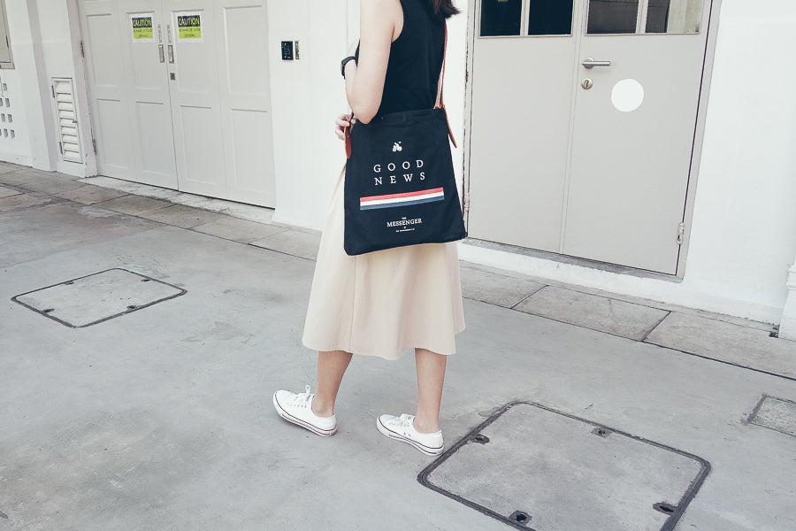 Good News {Sling Bag} - tote bag by The Messenger by TCCO, The Commandment Co , Singapore Christian gifts shop