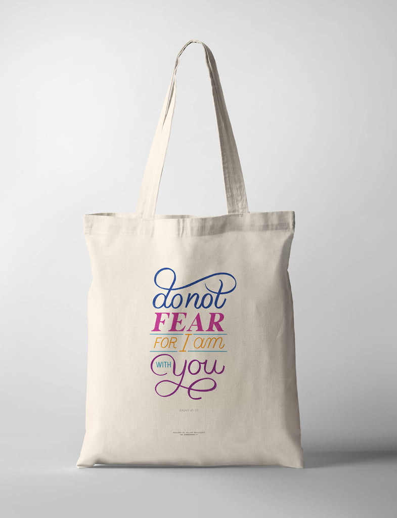 Do Not Fear {Tote Bag} - tote bag by Valster73, The Commandment Co