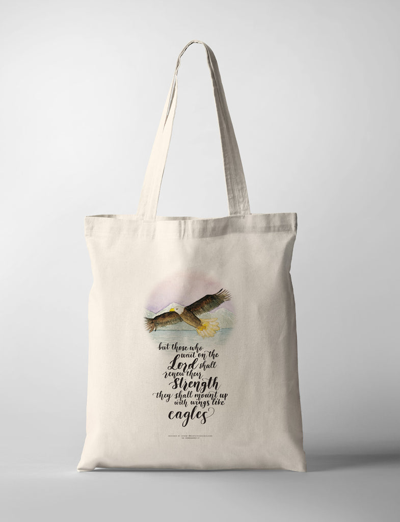 Eagle {Tote Bag} - tote bag by heartstringsincolours, The Commandment Co , Singapore Christian gifts shop