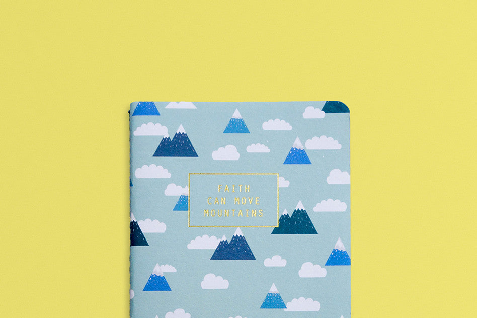 Faith hey new day faith can move mountains pocket notebook