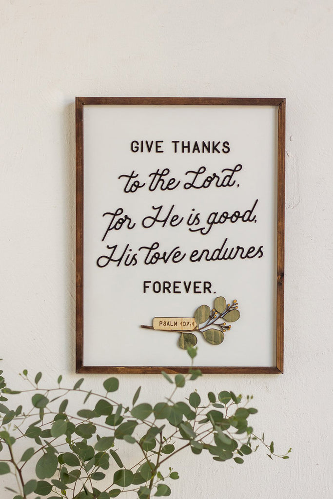 wall hanging poster that is crafted with pinewood with christian spiritual wordings